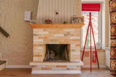 DIY Ideas for Home Improvement 12 Budget Ideas-Whitewash a Brick Fireplace